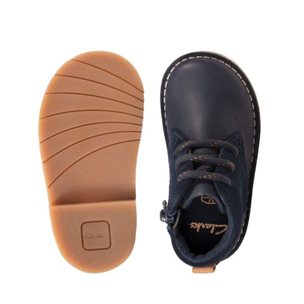 Clarks Boys Comet Radar Toddler Casual Shoes Navy | CA-1584073